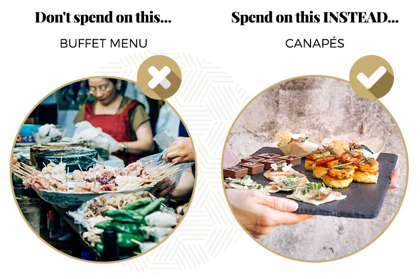 budget swap canapés