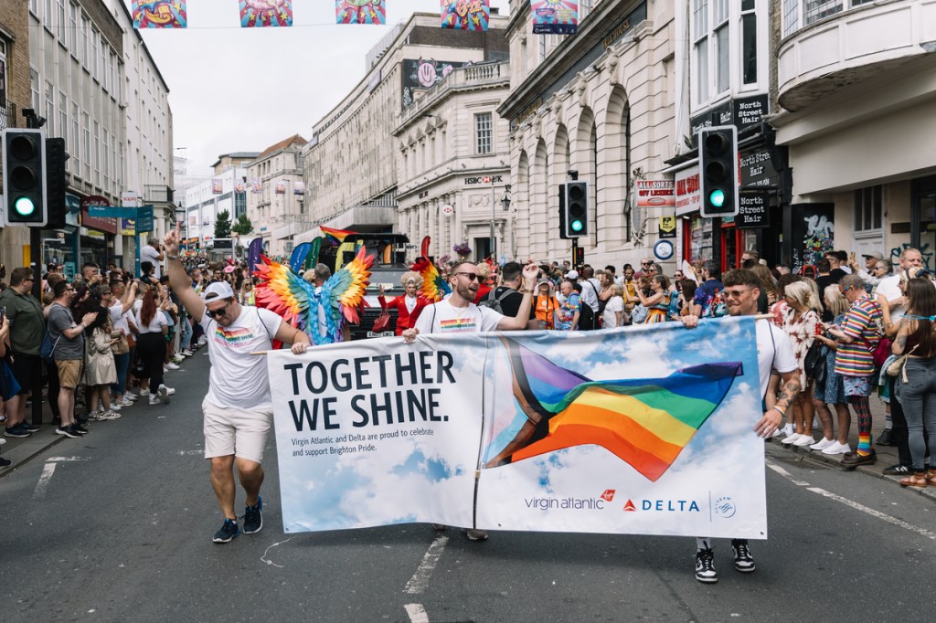 Delta Airlines sponsors Brighton Pride 2024