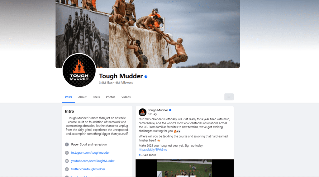 Tough Mudder for challenging and interactive event promo activity