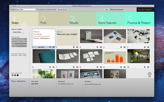 Slides and Polls Mac App