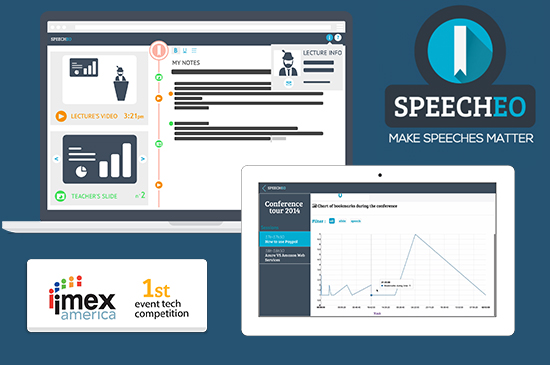 Speecheo Winner  IMEX14 Event startup competition