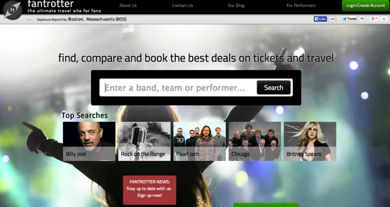 Fantrotter event startups