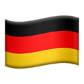 Flag: Germany on Apple iOS 13.3
