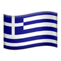 Flag: Greece on Apple iOS 13.3