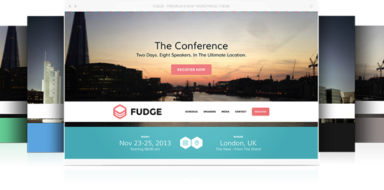 fudge wordpress theme events