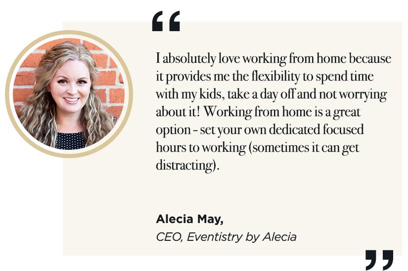 CEO of Eventistry by Alecia shares her view on WFH in the events industry