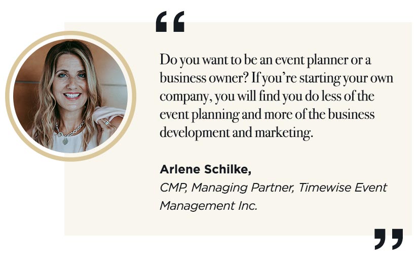 developing and marketing the event planning business from home