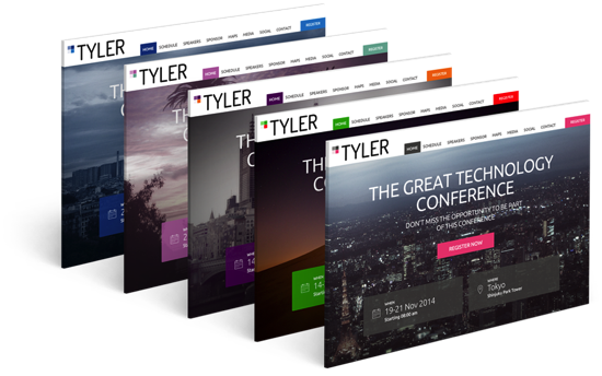 tyler wordpress events theme