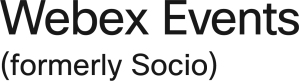 Webex Events (formerly Socio) logo