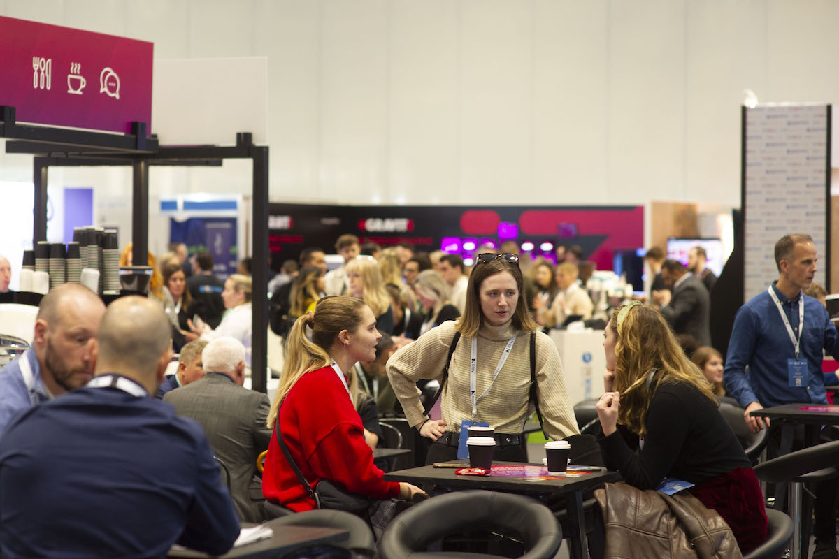 Crowds at trade show