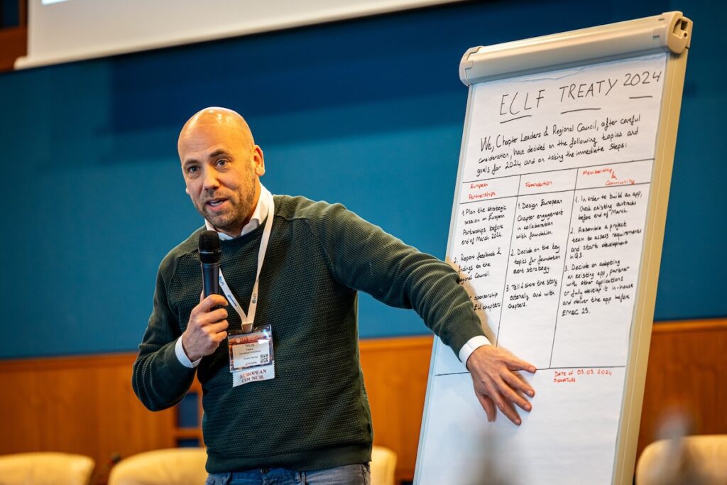 Thijs Peters, chair of MPI's European Advisory Council presents at the MPI Chapter Leaders Forum at EMEC 2024