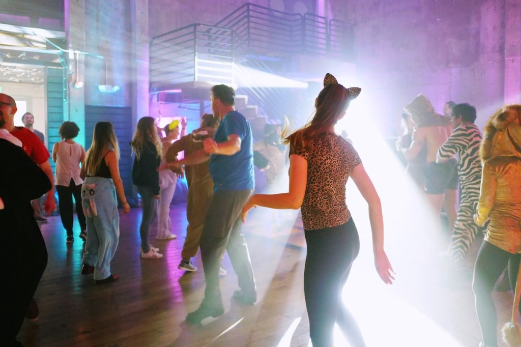 Daybreaker morning dance party.