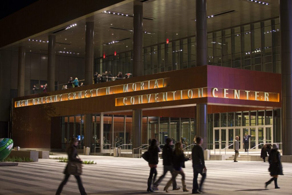 Exterior of a convention center