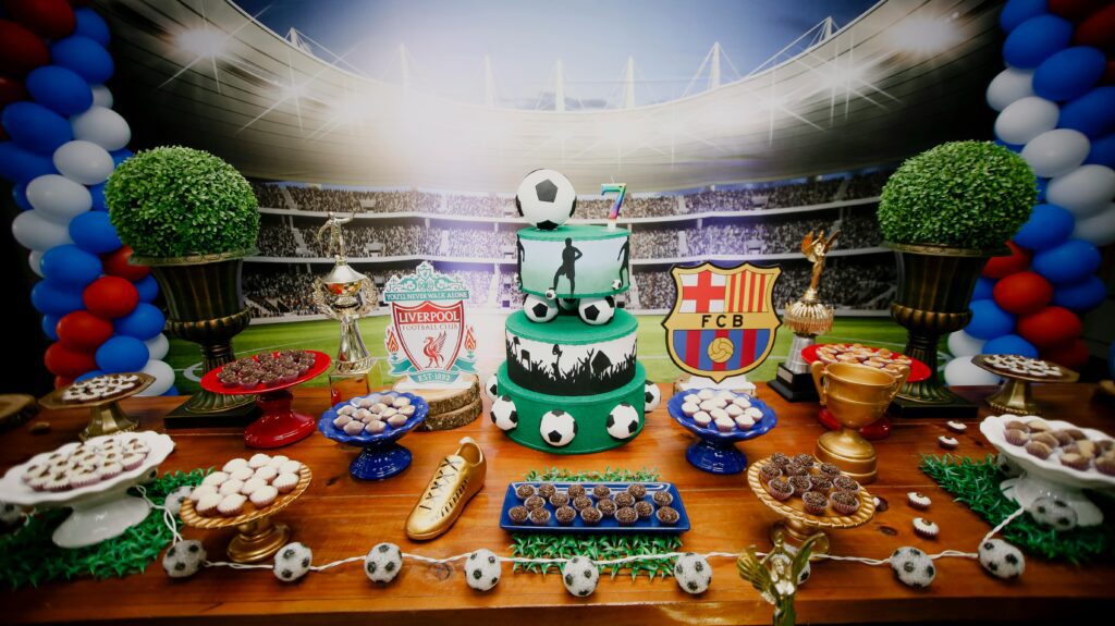 football event theme catering