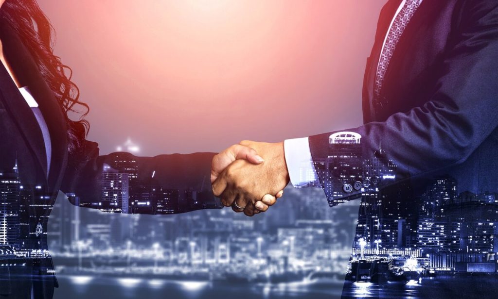 handshake for a business deal