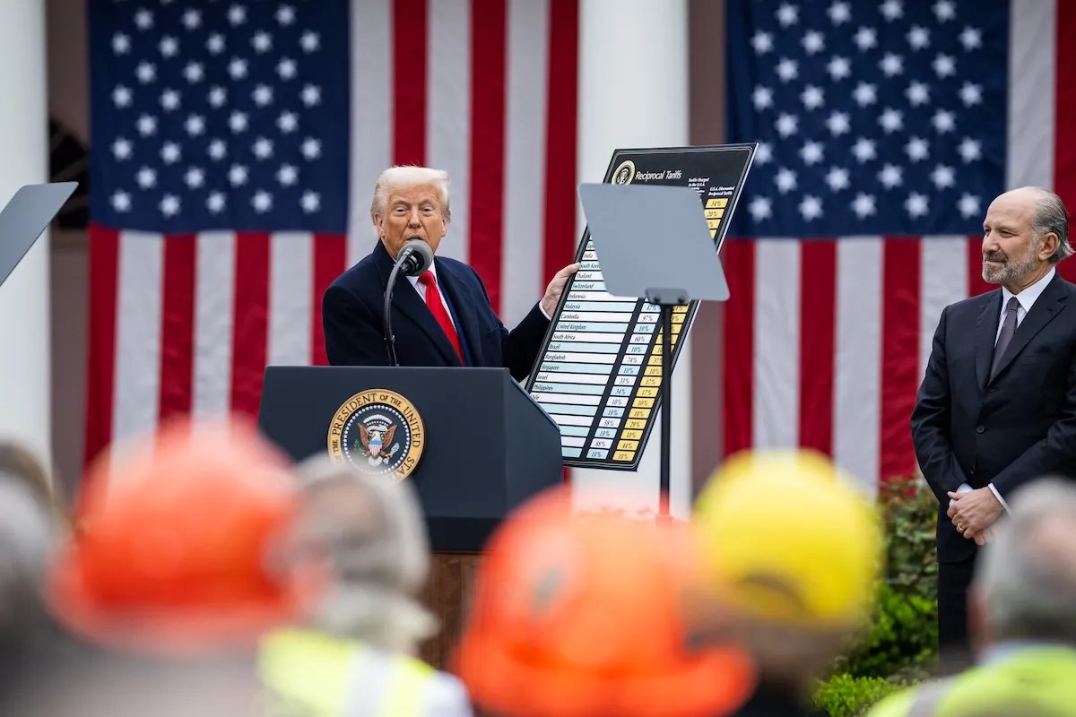 Trump at tariff press conference