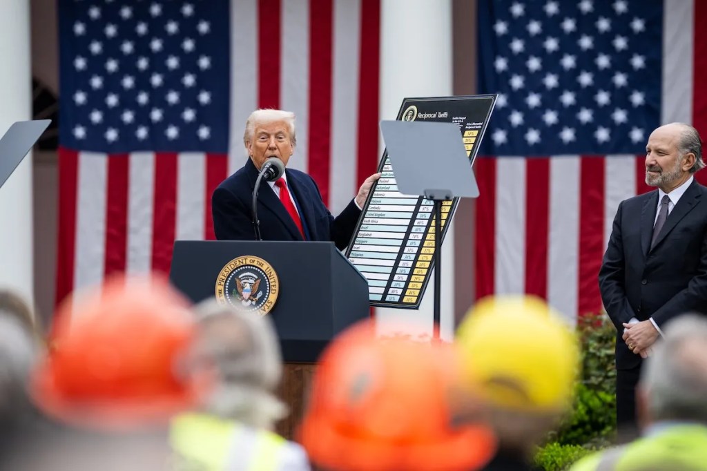 Trump at tariff press conference