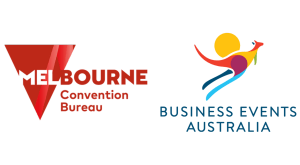 Melbourne Convention Bureau + Business Events Australia logo