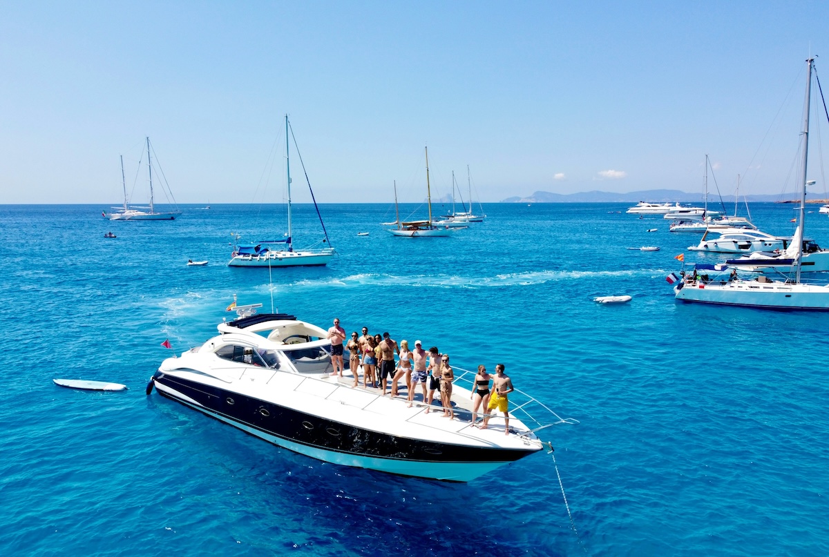 group on boat