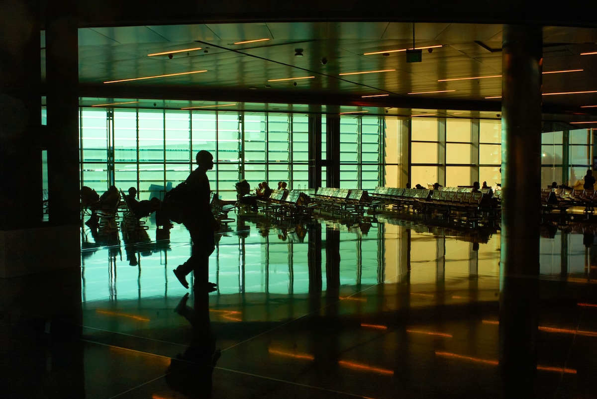 person in airport