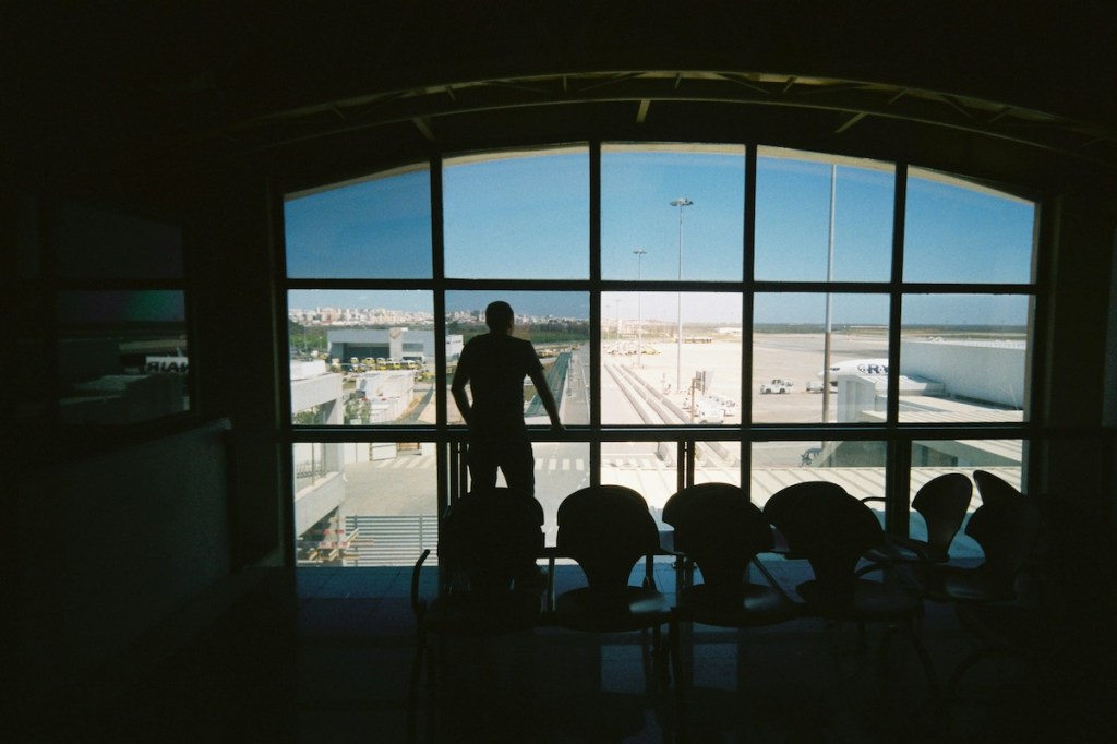 man in airport