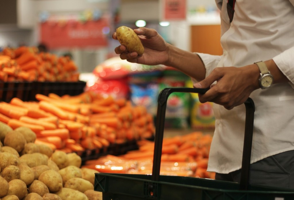 woman at grocery store