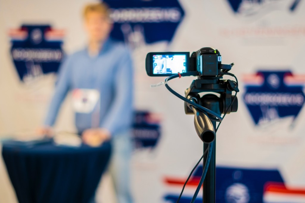 guy making video