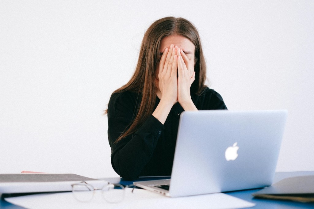 stressed out woman